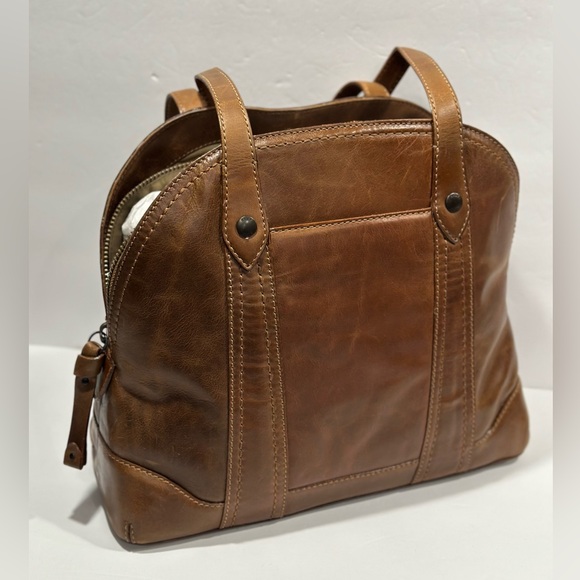 Frye Melissa Domed Leather Satchel Bag - Picture 13 of 16